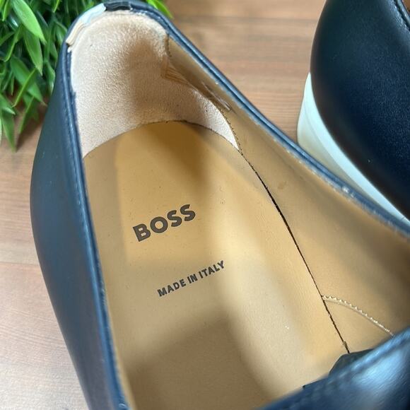 Boss Men's Jerrard Derby Leather Shoes Size 8 - Picture 4 of 10